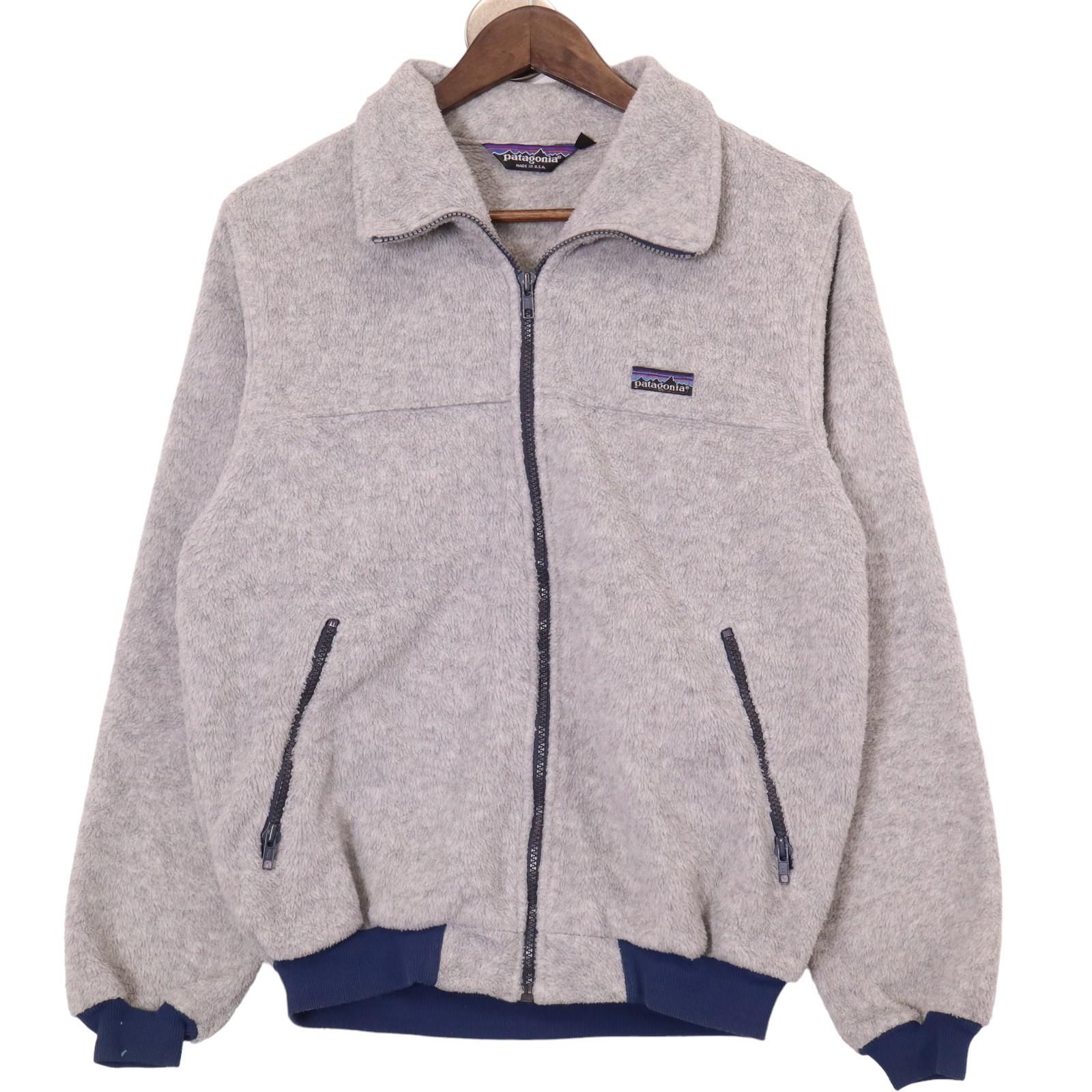 80年代 USA製 patagonia パタゴニア デカタグ フリースジャケット 