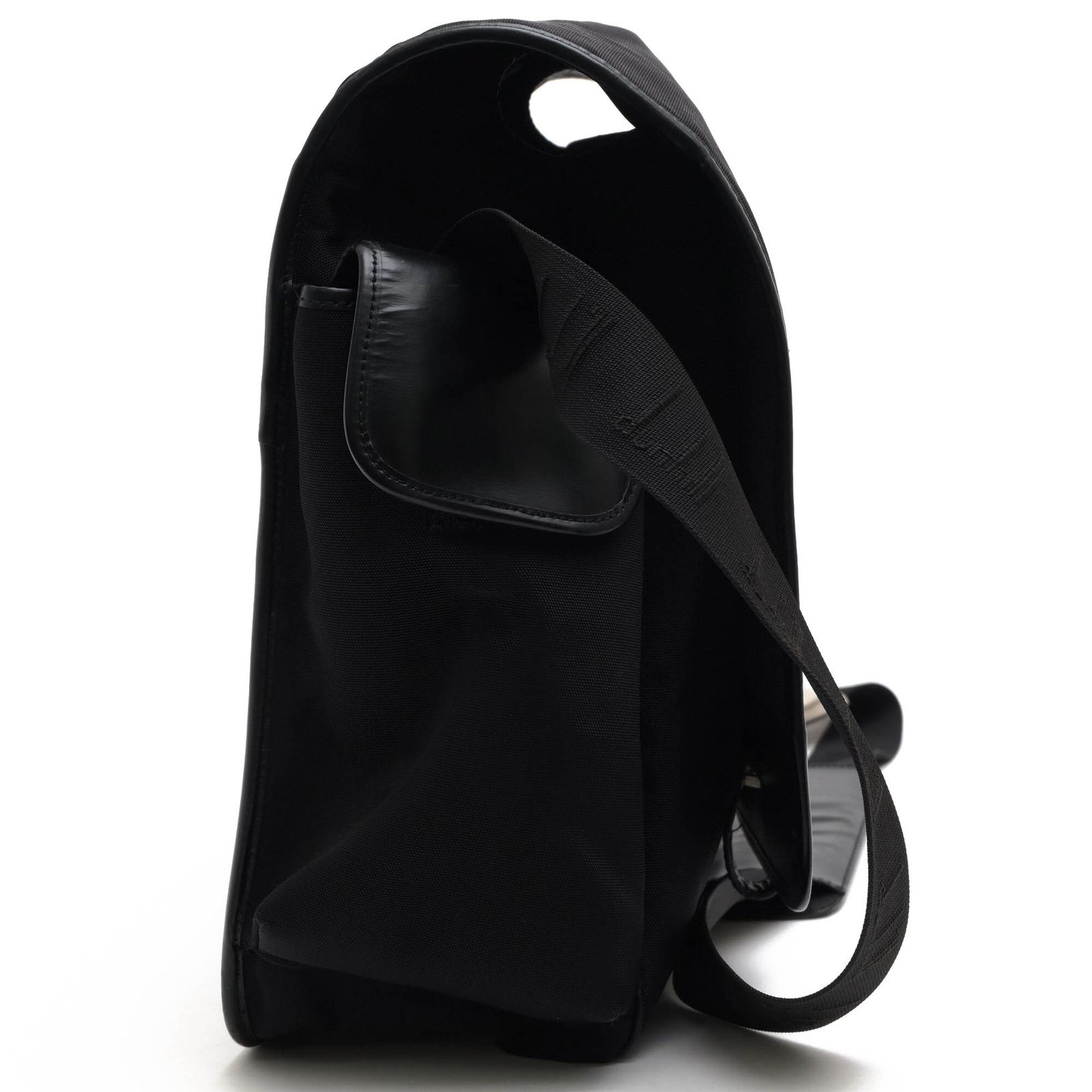 ダンヒル メッセンジャーバッグ フラップ メンズ レザー ナイロン 黒