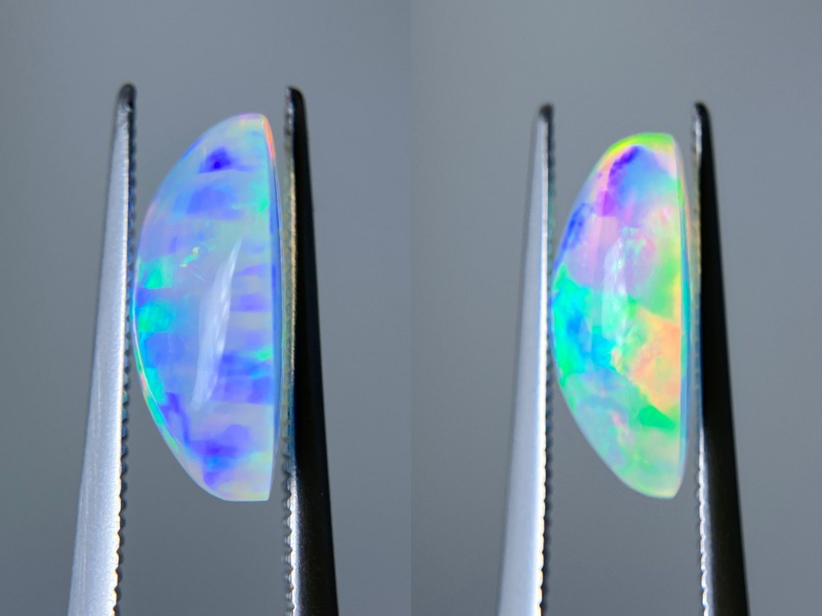 オパール（ペアセット） 3.175ct / 3.507ct 宝石鑑別書付き 13.5×9.7×5.2 / 13.5×9.5×5.3 ルース（ 裸石 ） 3383S 3.175ct &frasl; 3.507ct アート・オブ・カンフーパンダ 公式設定資料集 0