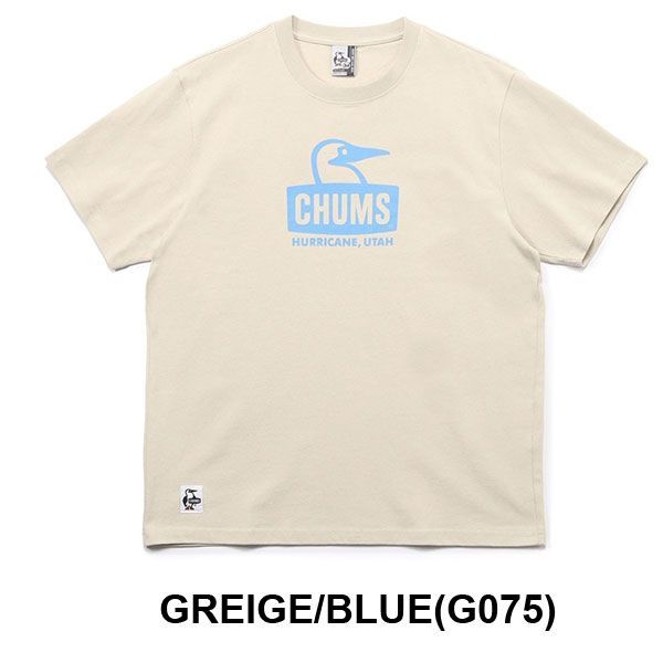 メンズ チャムス Tシャツ Mサイズ Lサイズ XLサイズ CHUMS ブービーフェイスTシャツ CH01-2278 グレージュ/ブルー(G075)