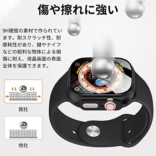 送料無料】 49MM_シルバー 2枚 【2枚セット】ANYOI Apple Watch 用 ...