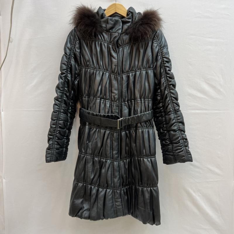 BALMAIN バルマン ジャケット 上着 レザージャケット ラクーンファー ラムレザーコート