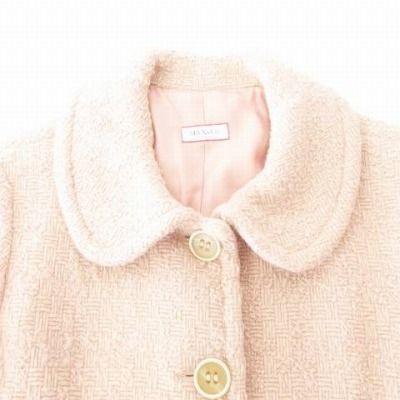 マックス&コー MAX&CO. 美品 ツイードウールコート ジャケット