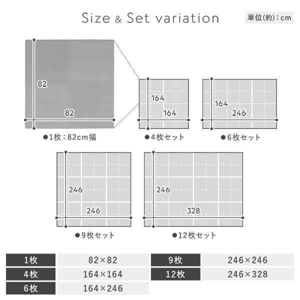〔4枚セット〕 い草風