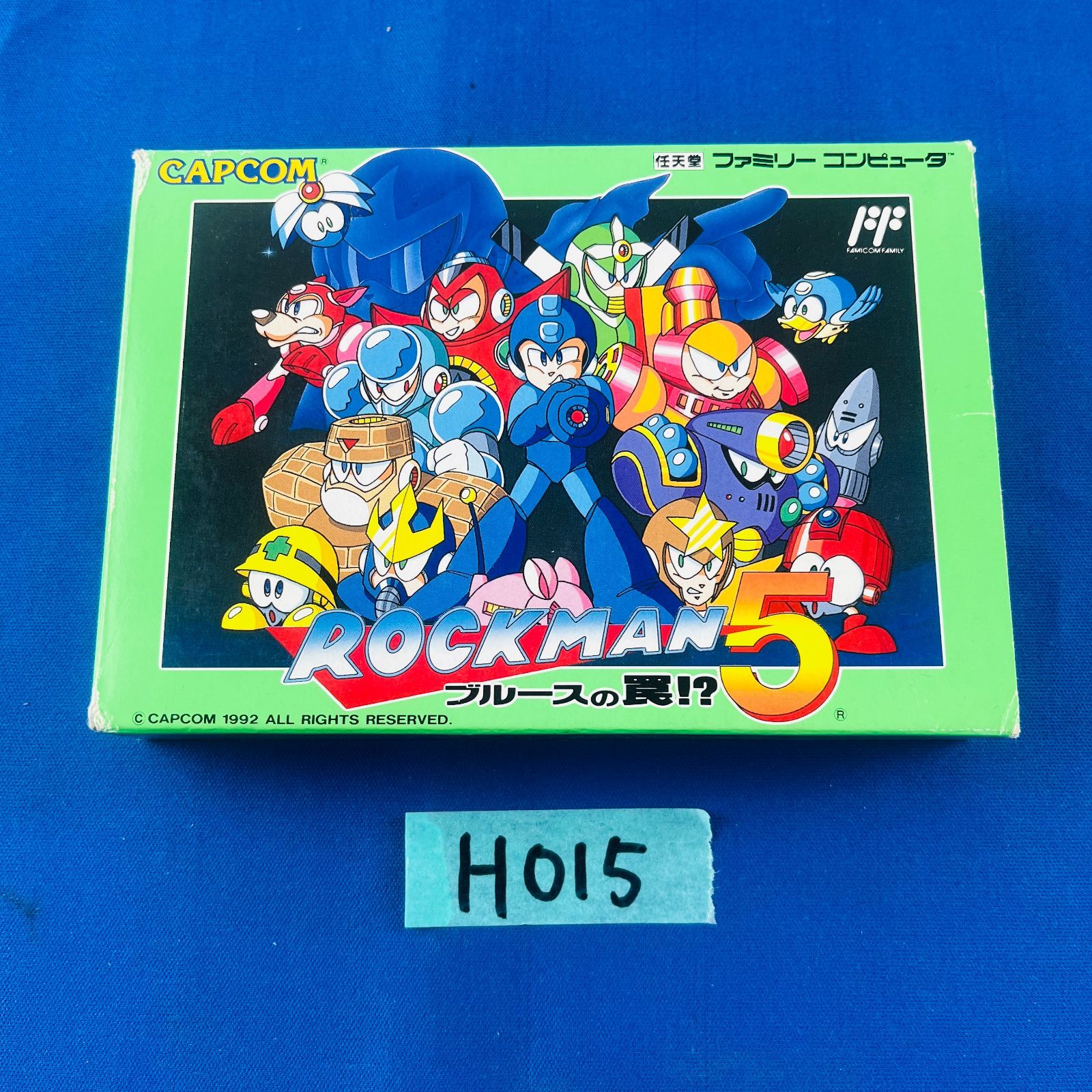 ◇H015【美品】FC「ロックマン5 ブルースの罠<!-利用不可文字