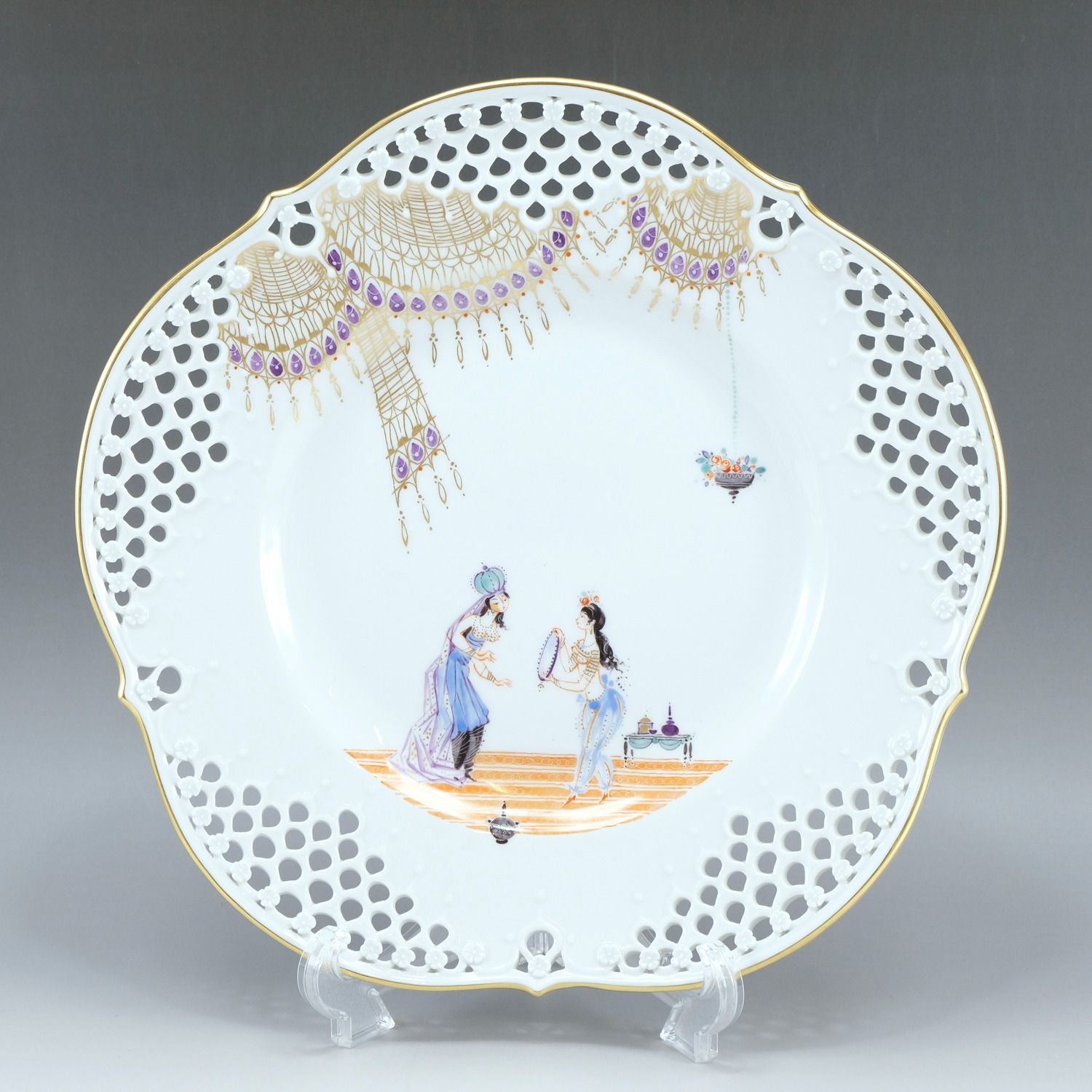 【レア美品】マイセン アラビアンナイト プレート マイセン『アラビアンナイト プレート』2枚 ｜骨董品買取 緑和堂