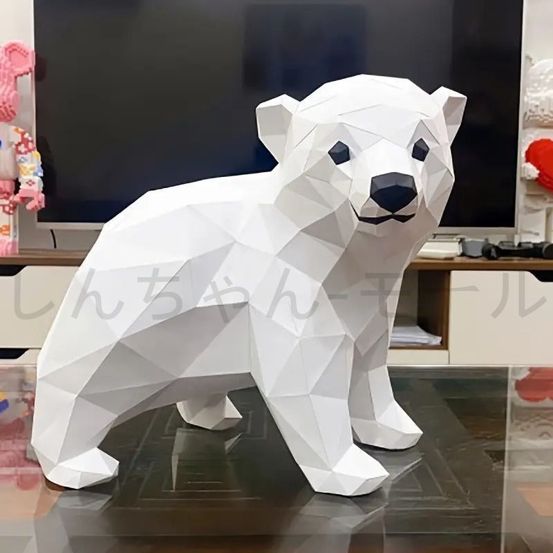 新しい未使用 クマ 熊 くま 熊の置物 紙素材 熊の置物 クマの