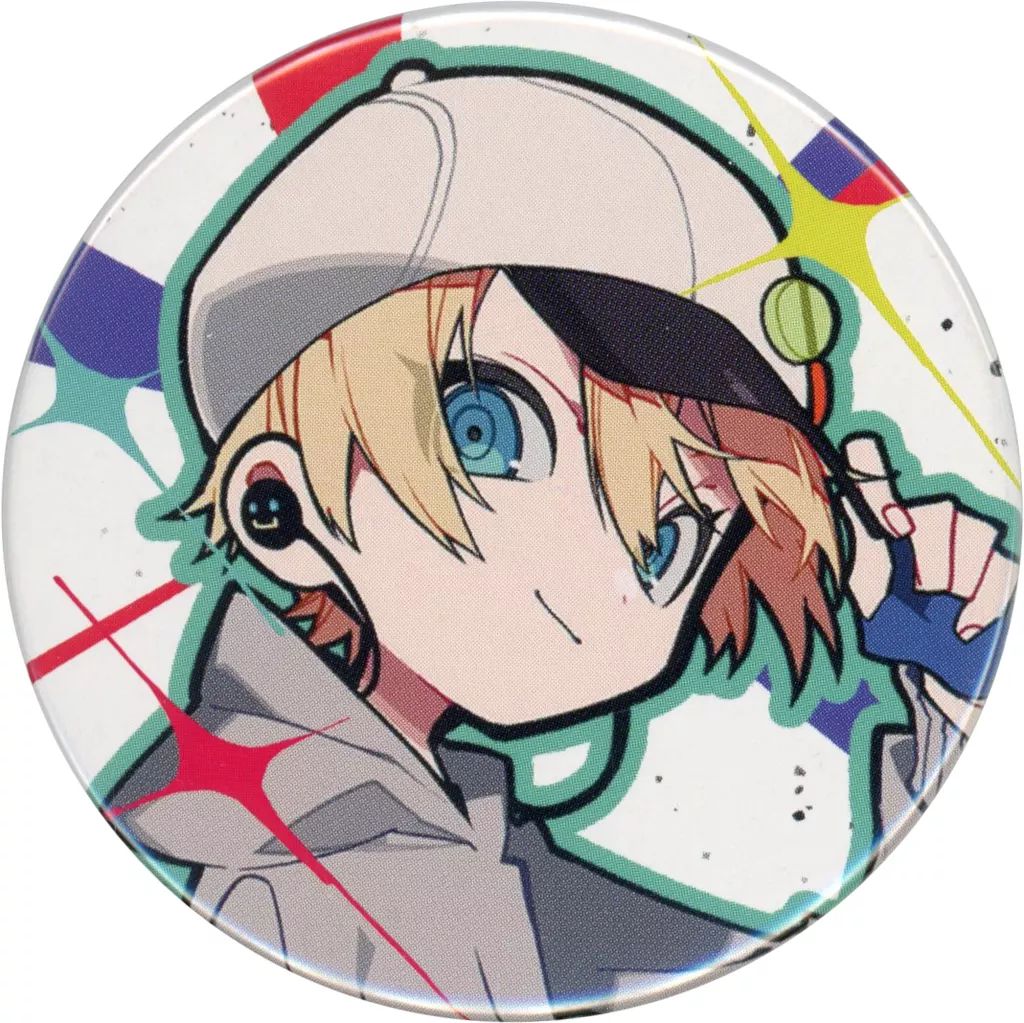 中古】バッジ・ピンズ カワセ(Crazy Raccoon) 缶バッジA(等身) 「CR