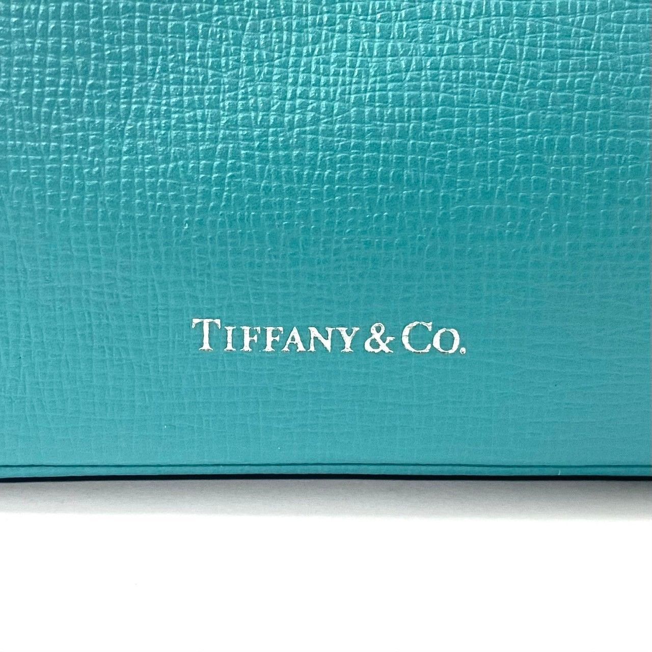 TIFFANY&Co.】コスメティックポーチ レザー ライトブルー/水色