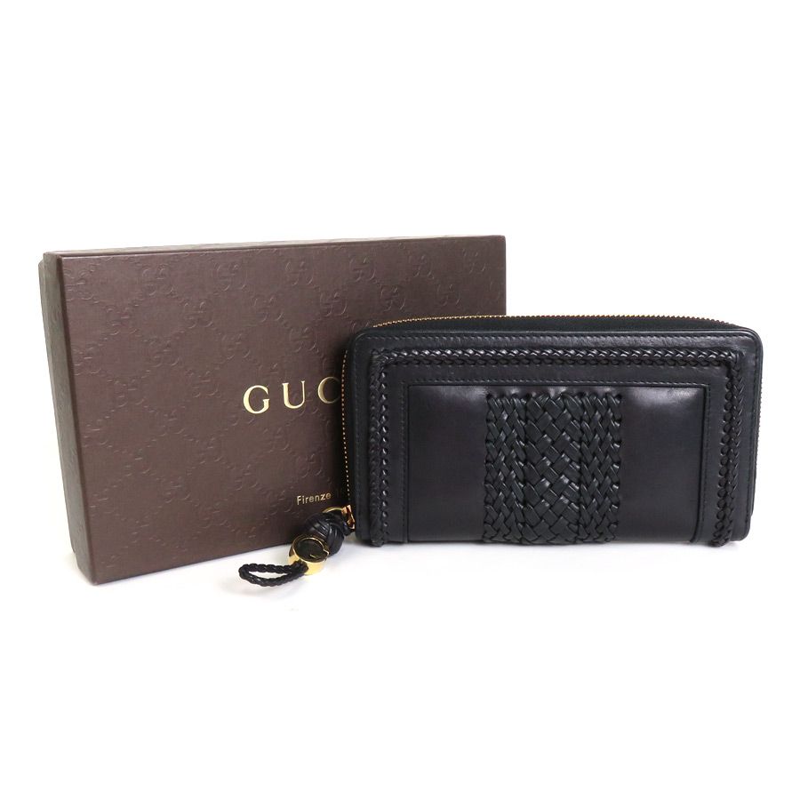 グッチ GUCCI ラウンドファスナー長財布 264733 - メルカリ