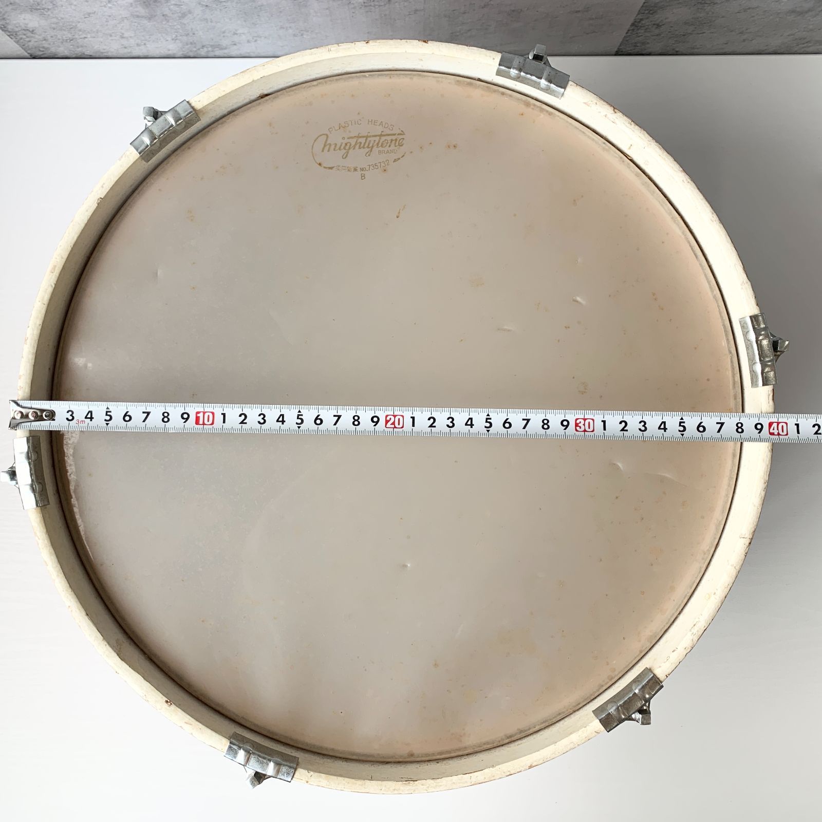 加茂市のまだまだ使えるもの】Nikkan Drums バスドラム 直径40cm 赤 