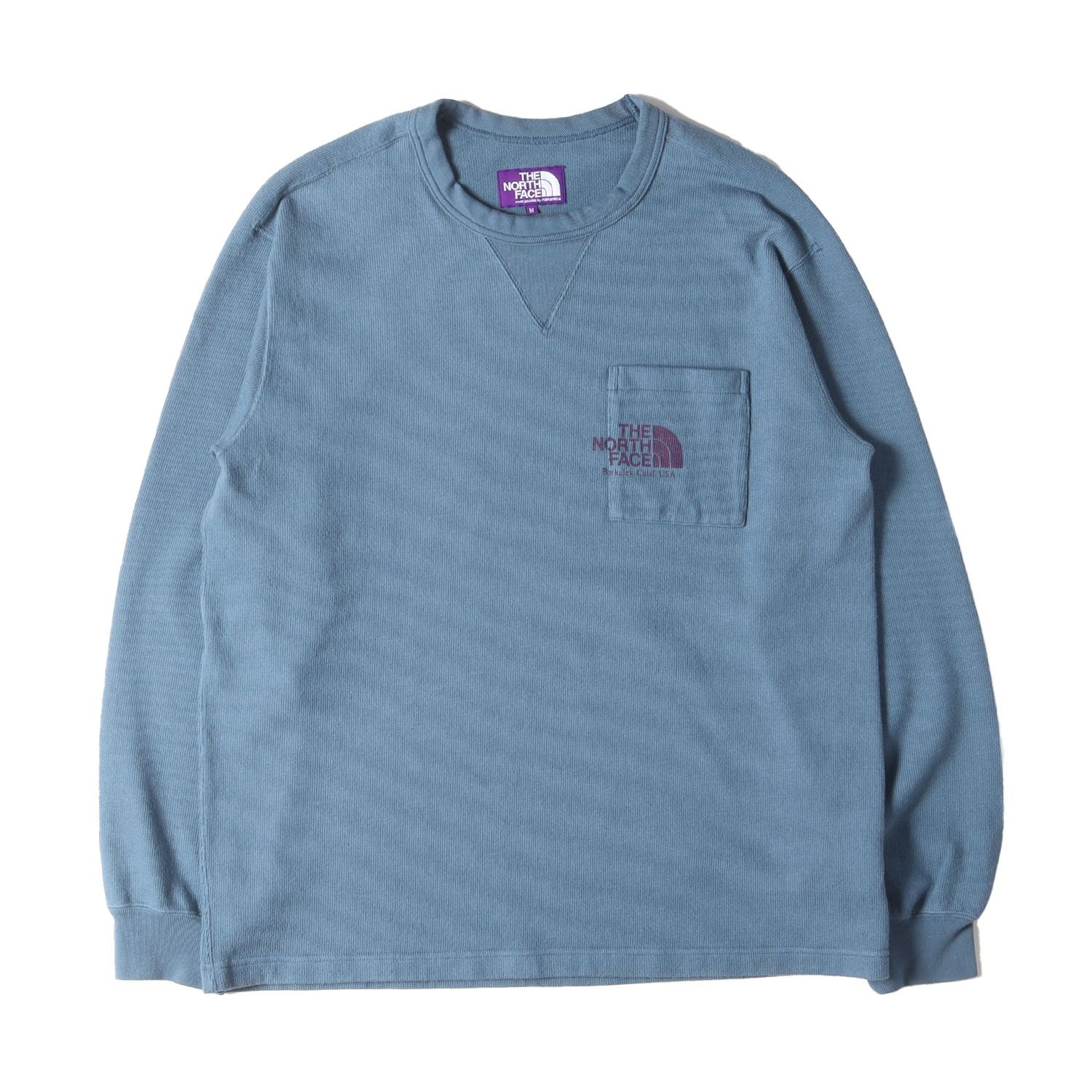 THE NORTH FACE PURPLE LABEL ノースフェイス パープルレーベル Tシャツ サイズ:M 24SS オーバーサイズ ヘビー ロングスリーブTシャツ Field Long Sleeve Graphic Tee スモークブルー【メンズ】