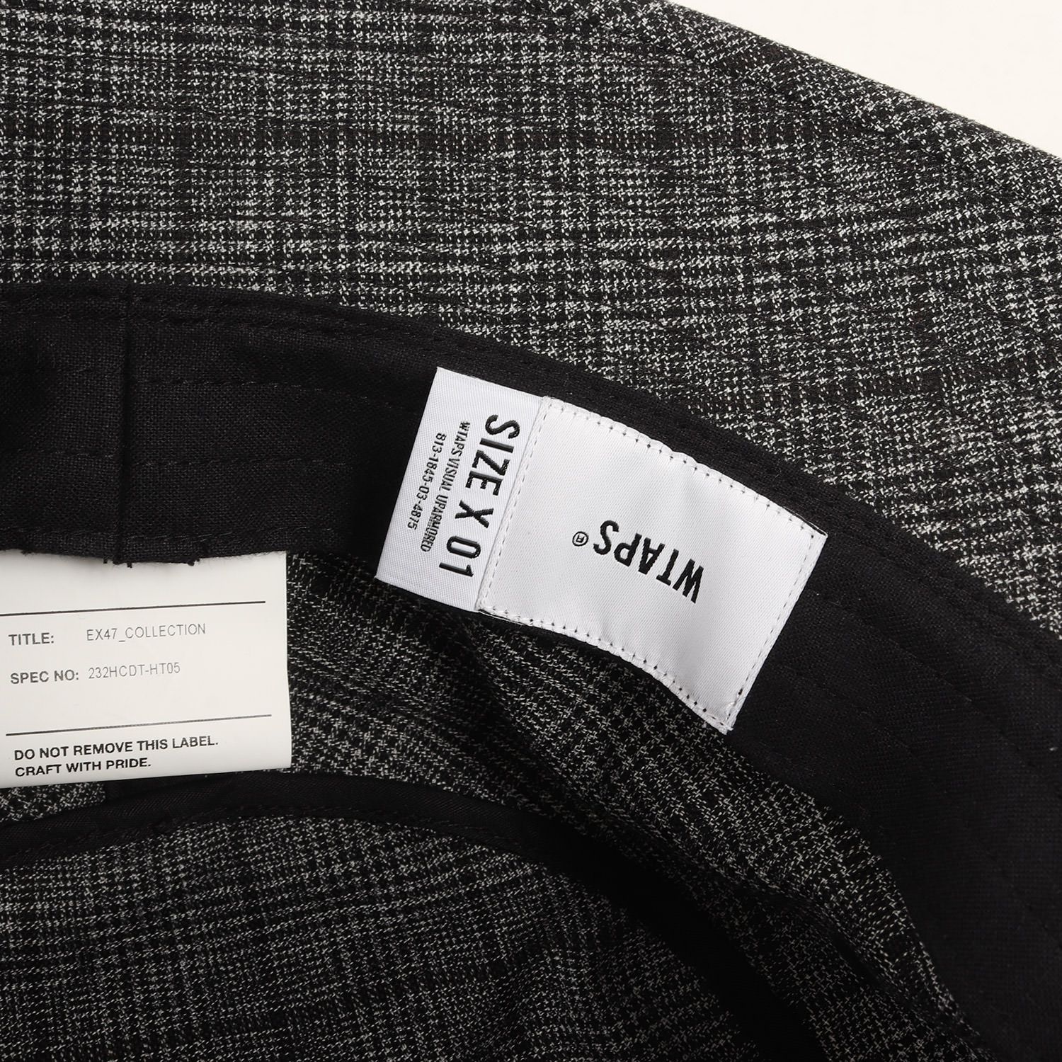 WTAPS ダブルタップス ハット サイズ:S / 23AW グレンチェック