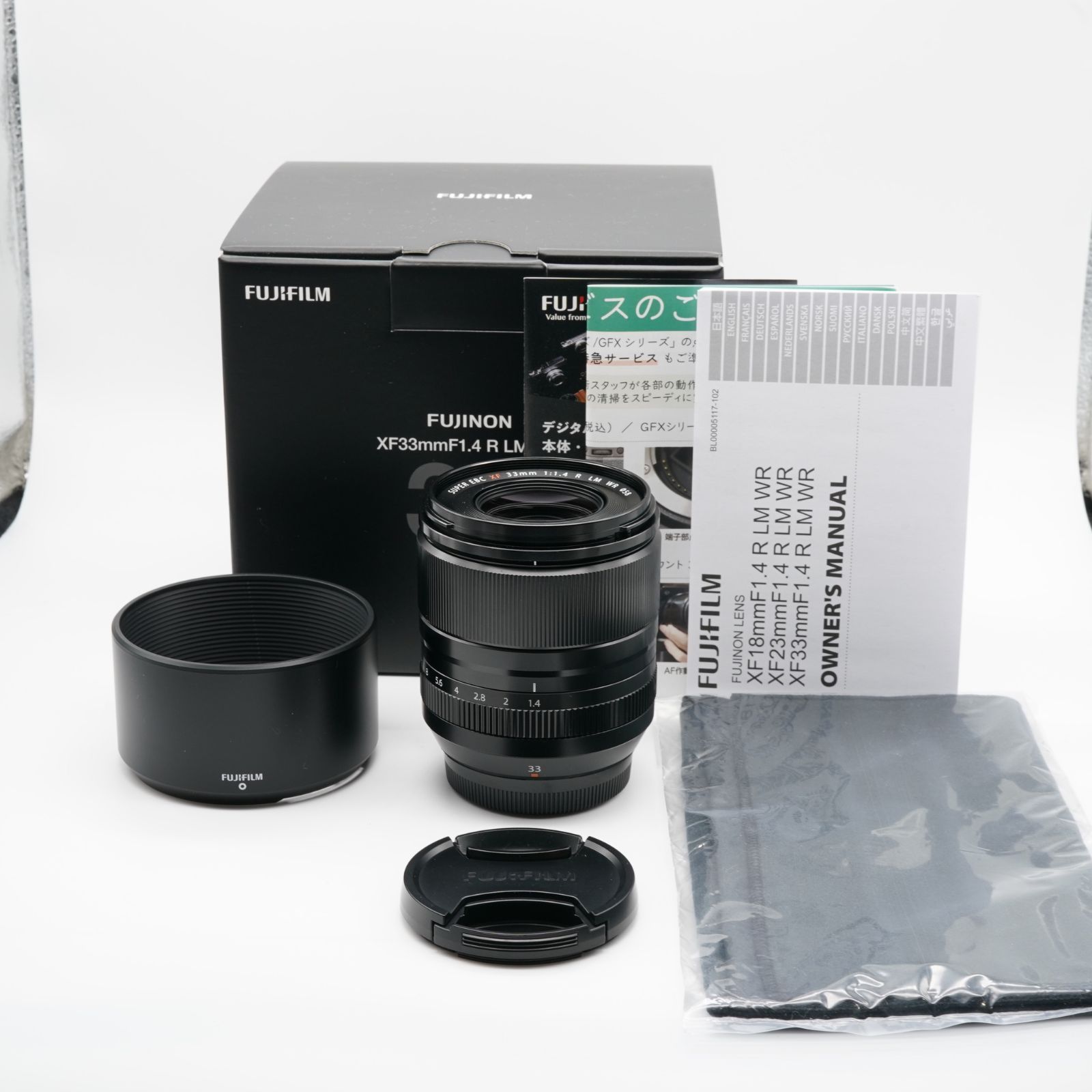 FUJIFILM XF33mm F1.4 R LM WR 美品 付属完備 FUJINON XF33mm F1.4 R