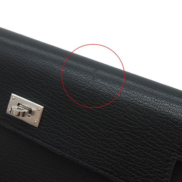エルメス HERMES 長財布 ケリーポケット ロング シェーブル