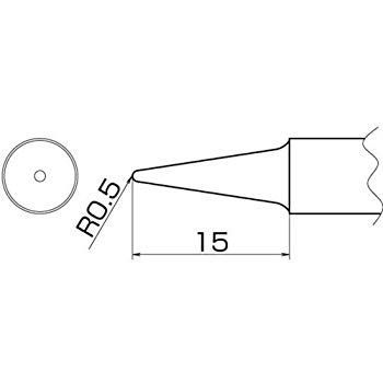 (未使用･未開封品)　白光 こて先 BL型 T20BL 60wa65s 未使用・未開封品) 白光 こて先 2BL型 T20BL2 60wa65s 【公式通販】