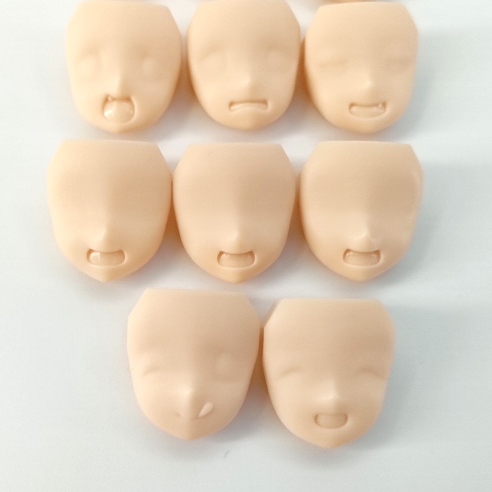 美少女プラモ【未検品/ジャンク】無地フェイスパーツ タンポ無し 寿 武