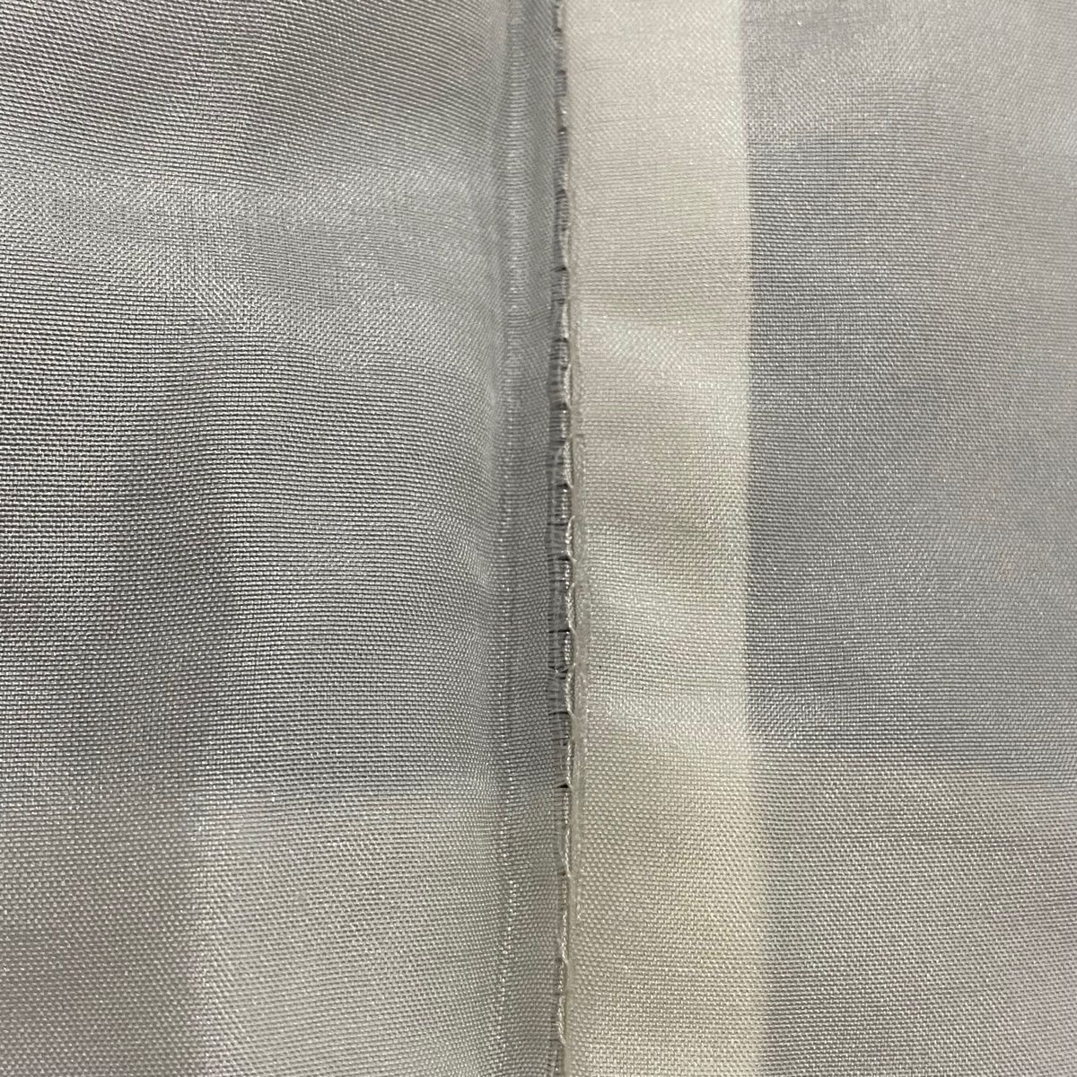 付下げ 身丈163cm 裄丈68cm L 袷 草花 束ね熨斗 刺繍 金糸 灰紫 正絹  