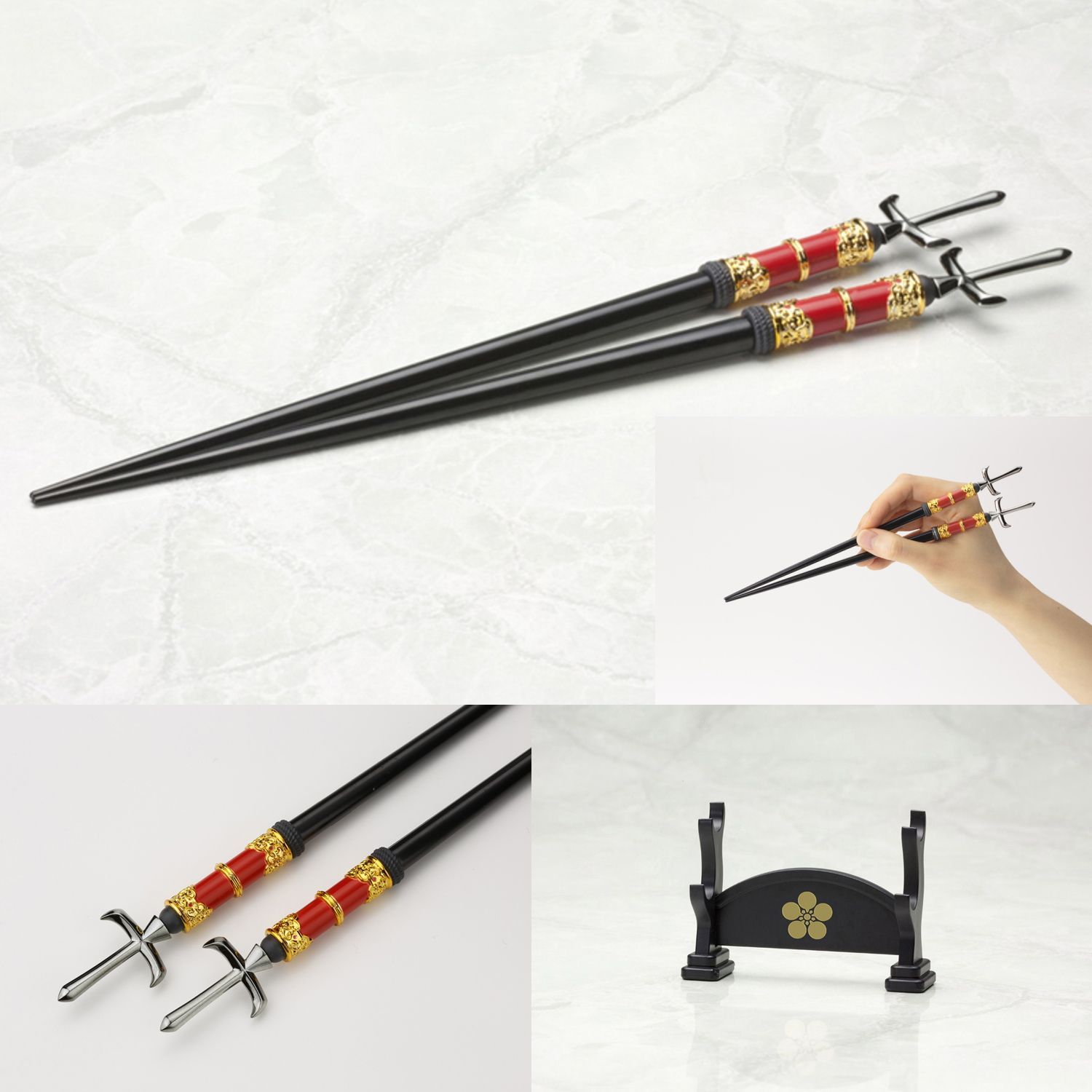 KOTOBUKIYA コトブキヤ 侍箸 槍 前田利家 刀掛台型 箸置き付き 滑り止め 23cm SAMURAI CHOPSTICKS カトラリー 食器  送料無料 メルカリ