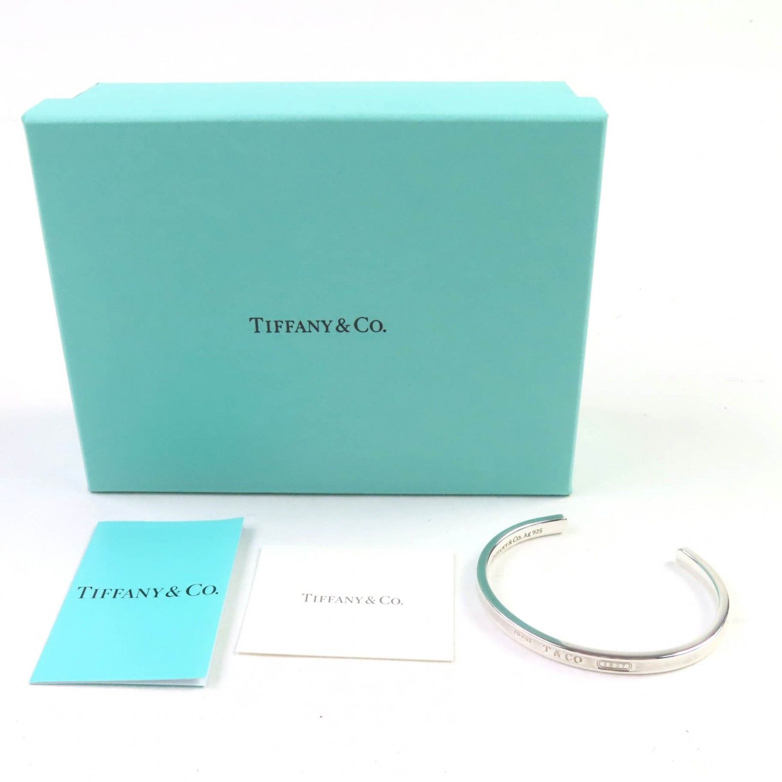 ティファニー】本物 TIFFANY&Co. バングル 1837 カフ ナロー シルバー