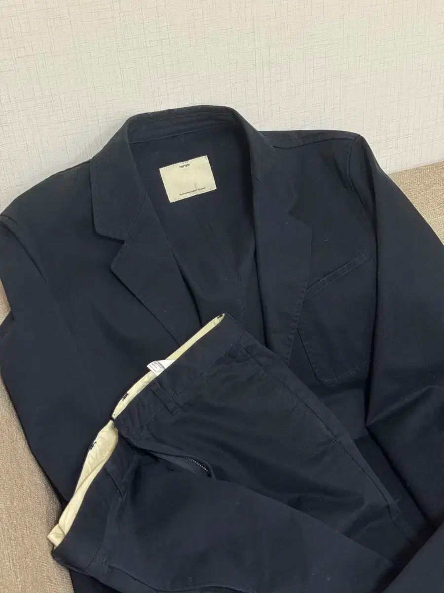 ポッタリー コットン スポーツ セットアップ ダークネイビー 2サイズ