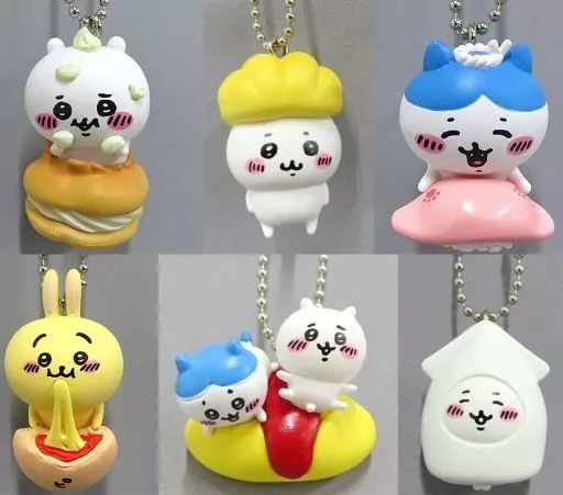 【中古】雑貨 全6種セット 「ちいかわ たべものいっぱいマスコット」