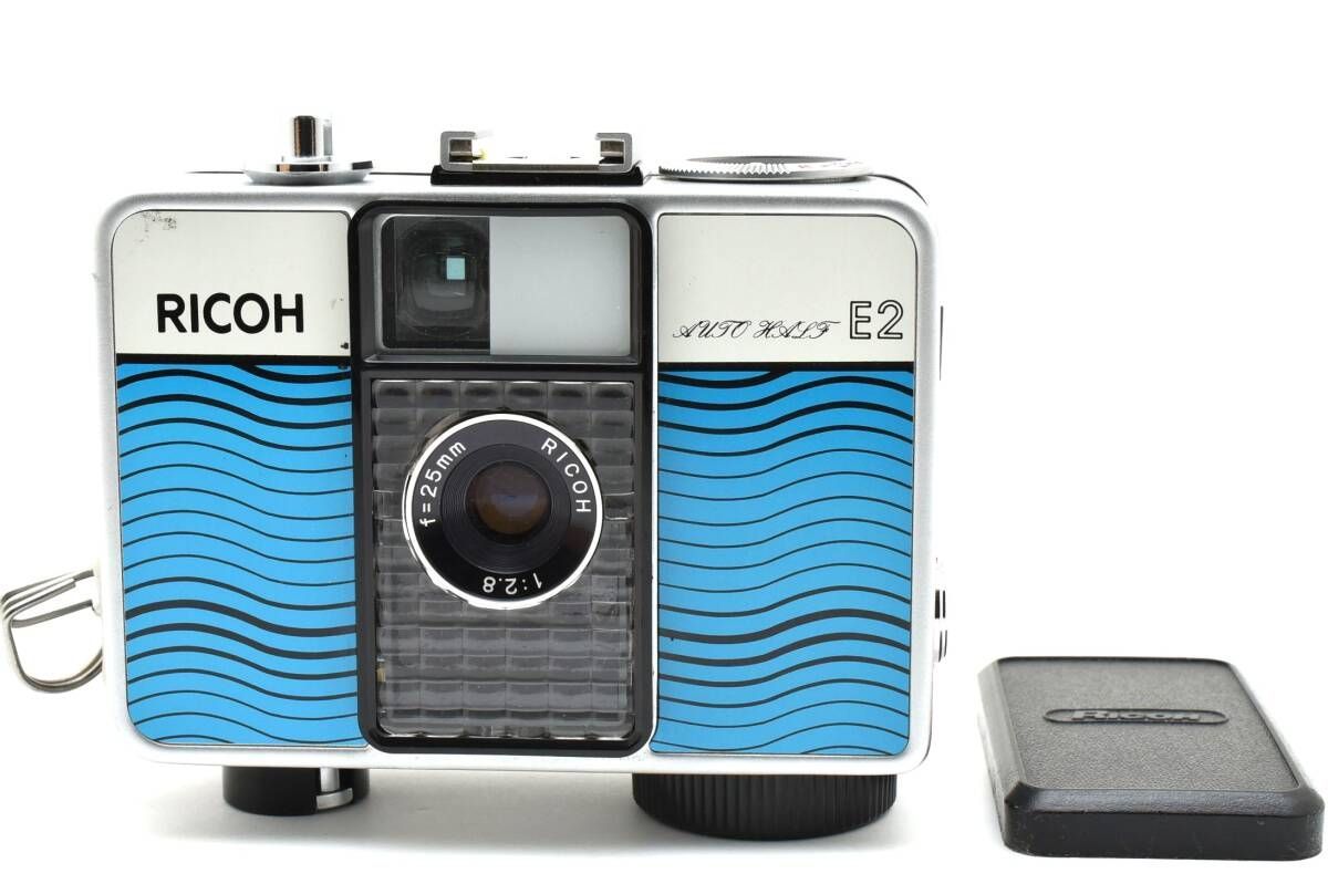 ☆美品 / 露出計動作☆ RECOH AUTO HALF E2 BLUE リコー オート