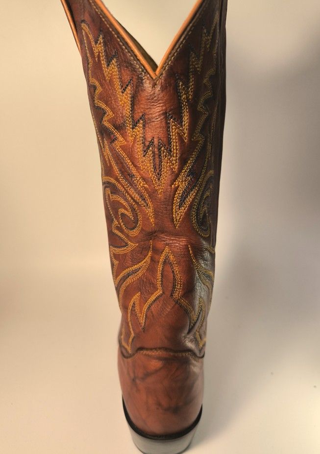 W 168 JUSTIN ジャスティンブーツ バック チェストナット 1560 ウエスタンブーツ サイズ7.5 D 25-25.5 cm 普通幅