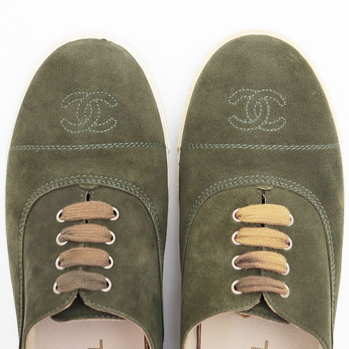 CHANEL シャネル スニーカー ヴィンテージ ヌバック レザー CHANEL シャネル スニーカー ヴィンテージ ヌバック レザー