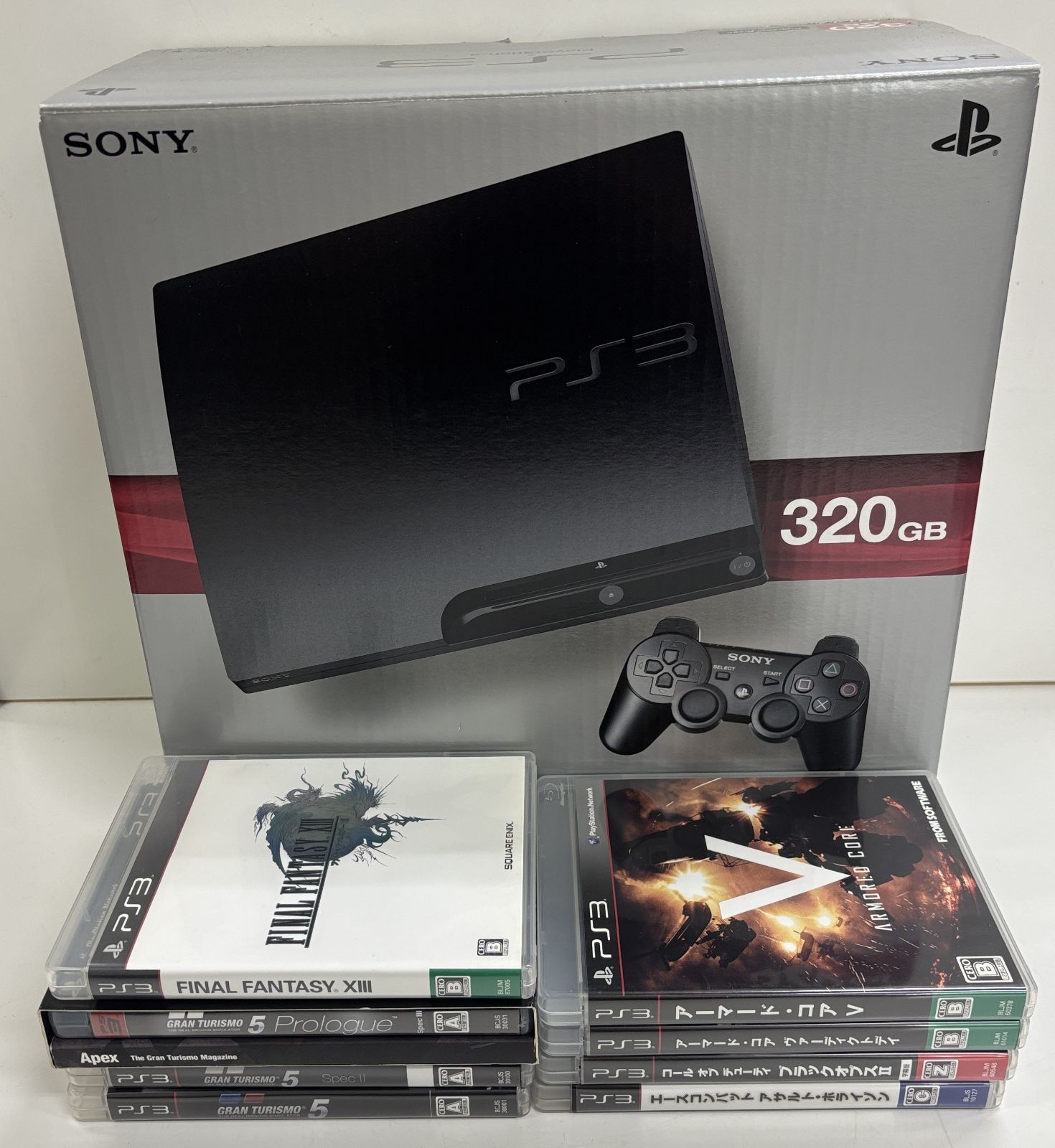 品 PS３本体 CECH-3000B ソフト 初期化 動作 済み 箱あり