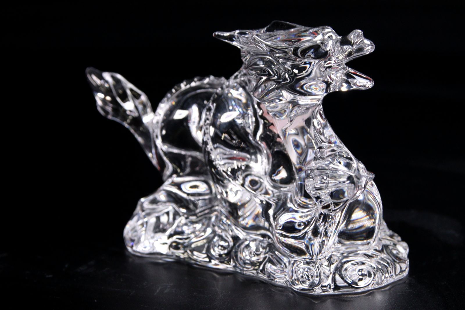 Baccarat バカラ ドラゴン 龍 置物 13cm クリスタルガラス 共箱