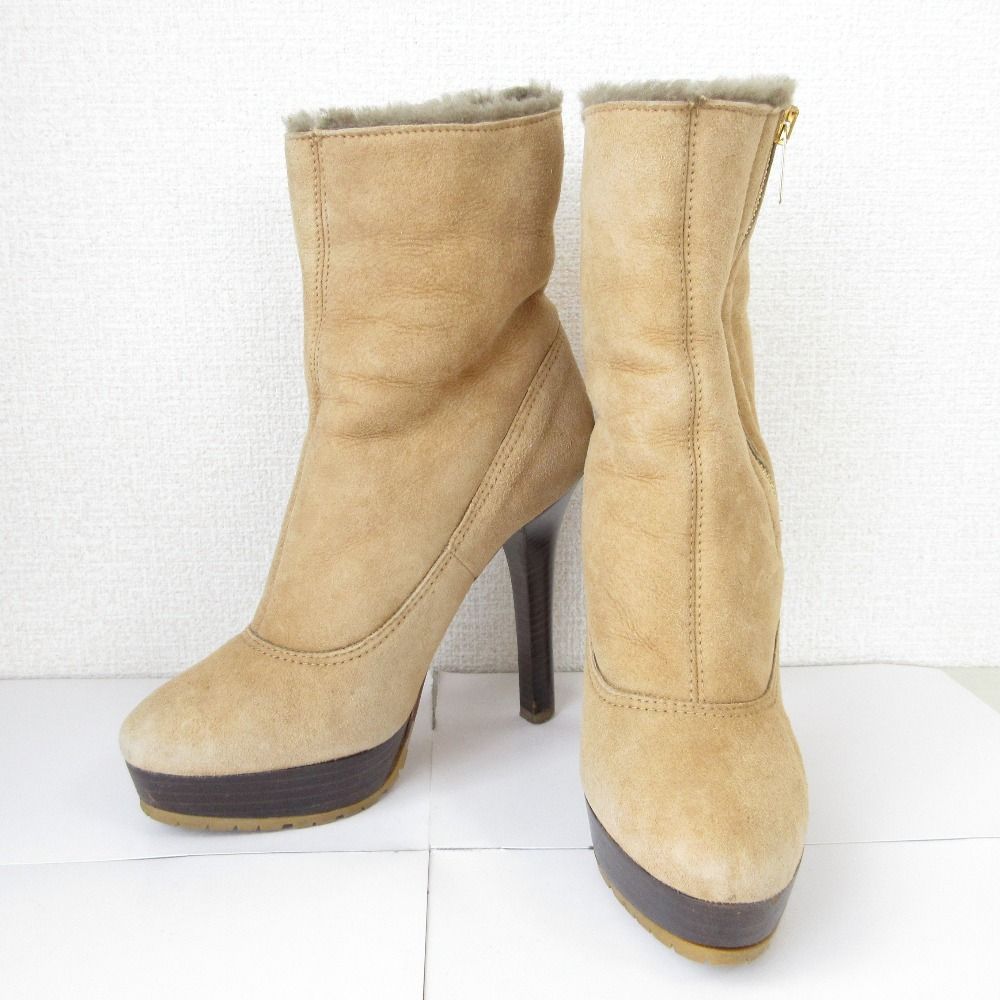 JIMMY CHOO ジミーチュウ ハイヒール ショート ムートンブーツ