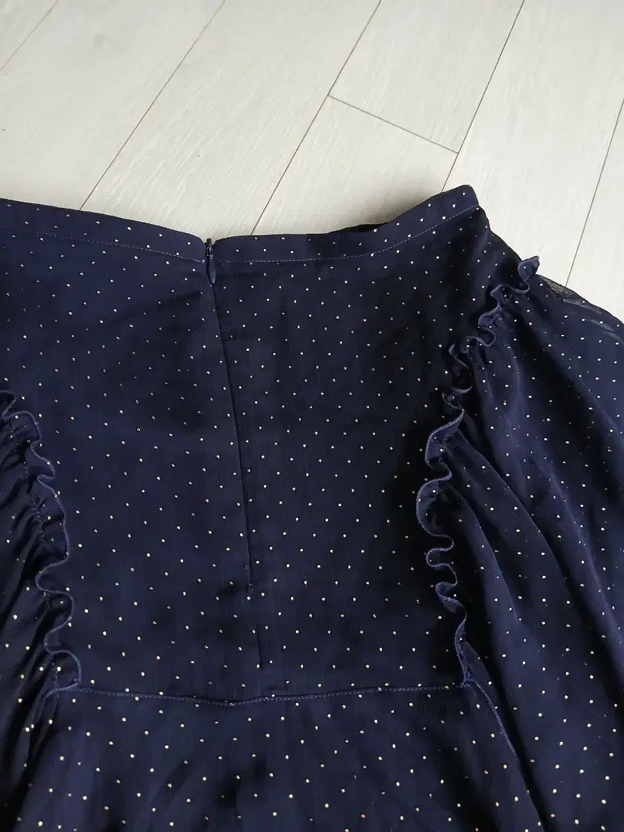 ネイビー シフォン