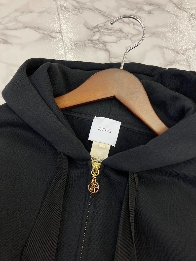 美品】 PATOU オーガニックコットン ジップアップフーディー ベージュ