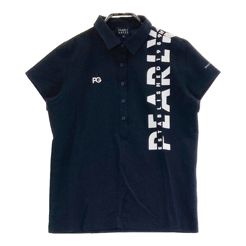 サイズ：0 PEARLY GATES パーリーゲイツ 半袖ポロシャツ サッカー地
