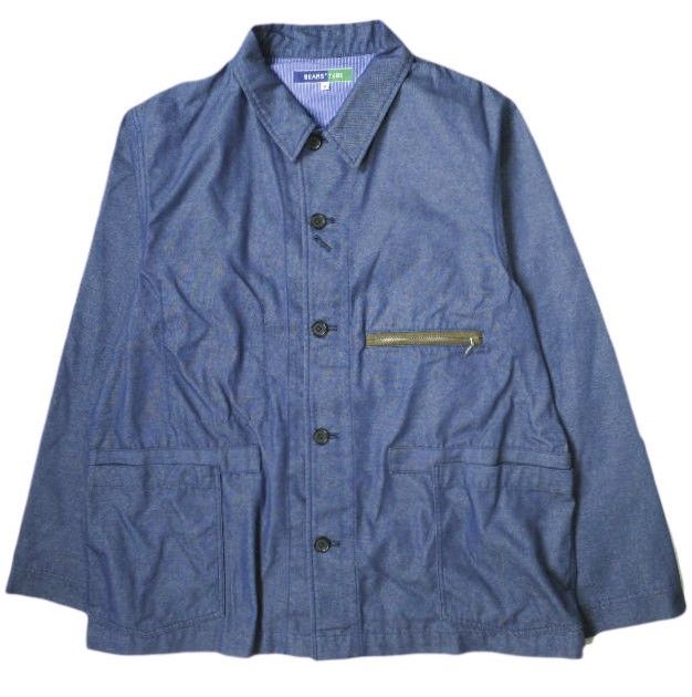 BEAMS PLUS x TUBE ビームスプラス チューブ 22SS 別注 日本製 Work Jacket ライトオンスデニム ワークジャケット BC-2211 M NAVY ブルゾン アウター g18939