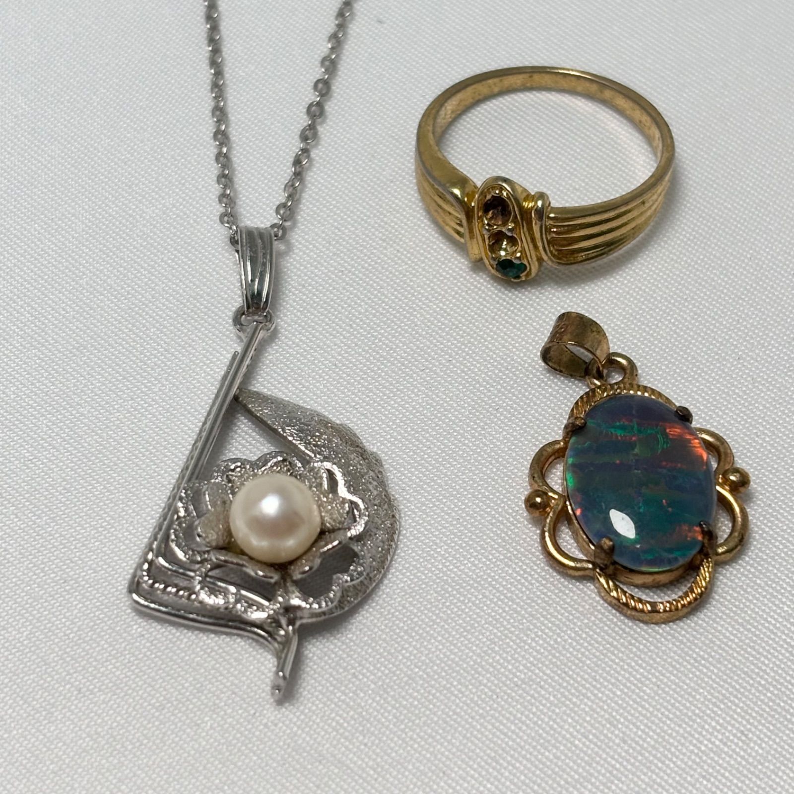 送料無料】ネックレス/リング/指輪/約13号/トップ/アクセサリー3点 