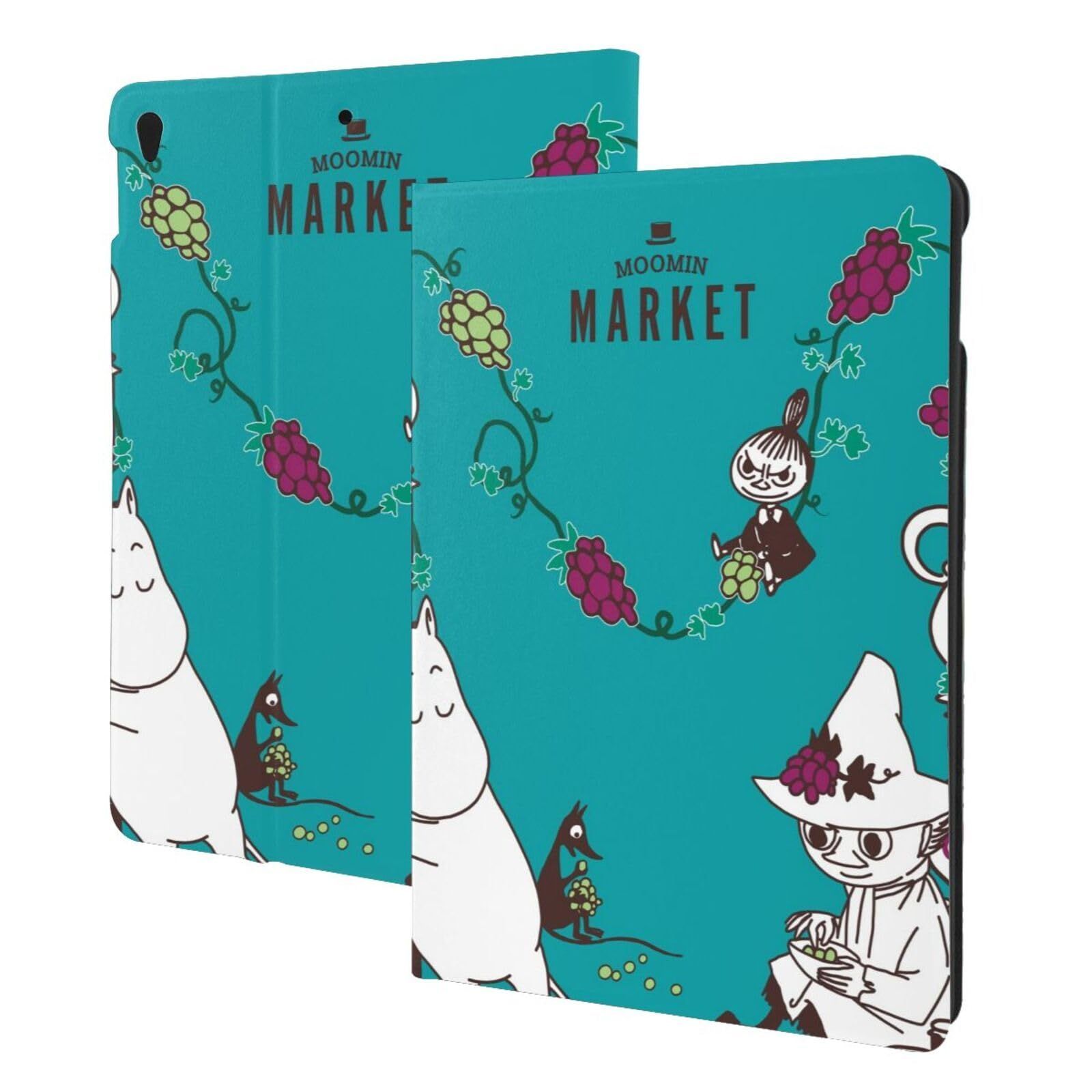 【数量限定】with ムーミン Moomin iPad mini5/mini4/mini3/mini2/mini1 ケース 7.9インチ 高級PU合成レザー バックカバー 手帳型 Compatible 第一二三四五世代 三つ折スタンド スリープ機能 軽量 薄型