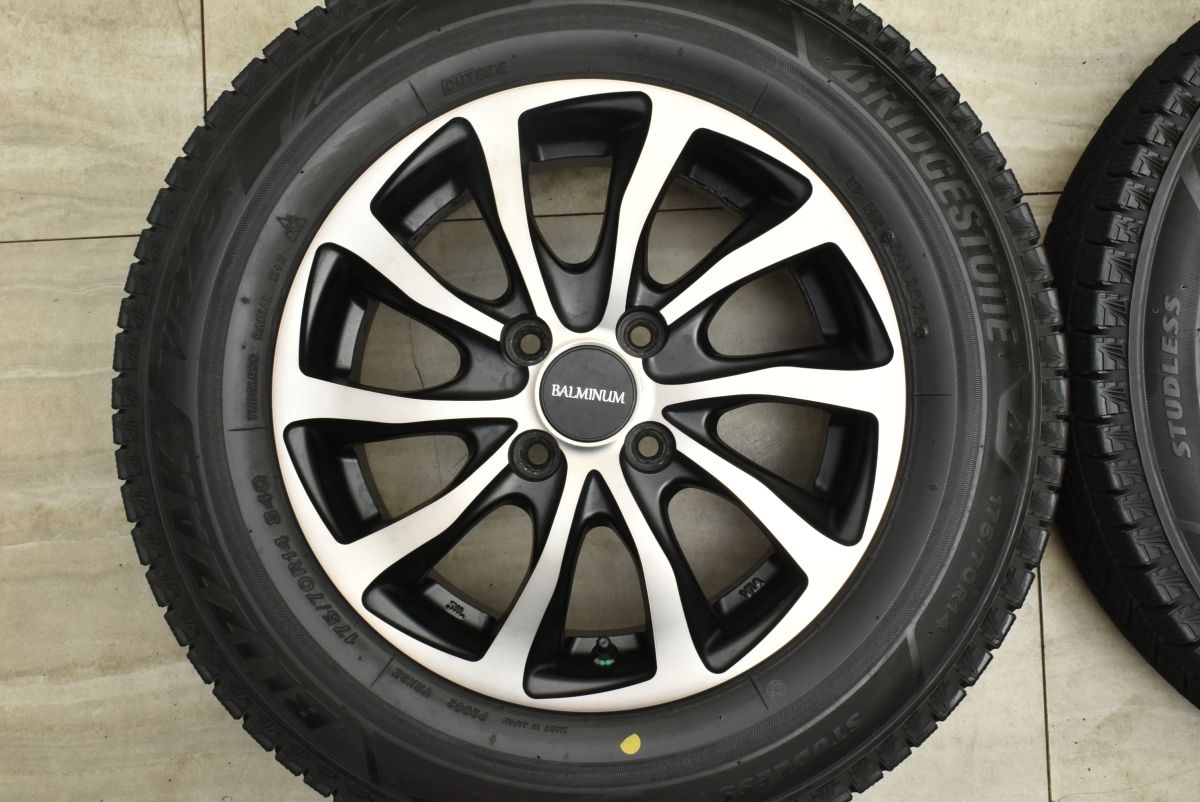 ②【バリ溝・国産】175/70R14 ブリヂストン ブリザック VRX3 バリ溝】ブリヂストン ブリザック VRX3 175/70R14 4本セット アクア