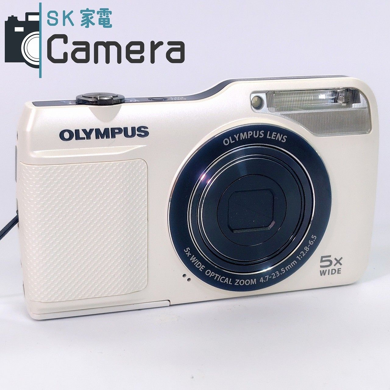 OLYMPUS VG-170 コンパクトデジタルカメラ オリンパス ホワイト 電池付