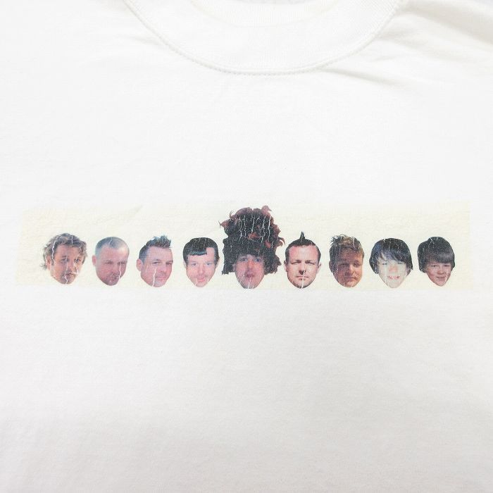 XL/古着 半袖 ビンテージ Tシャツ メンズ 90s 男性 コットン クルーネック 白 ホワイト 25may30 中古