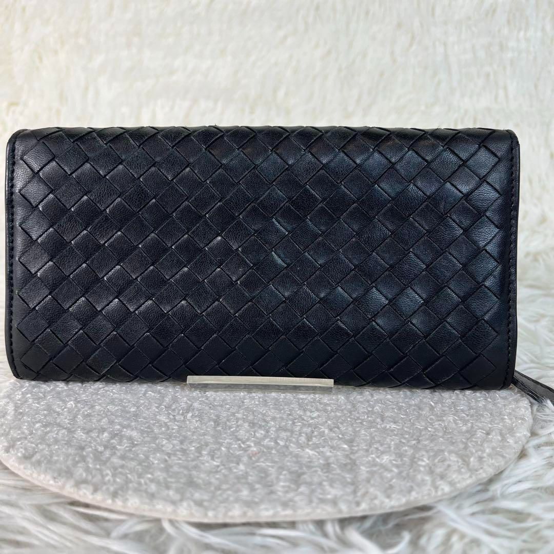 美品 BOTTEGA VENETA イントレチャート 長財布 レザー