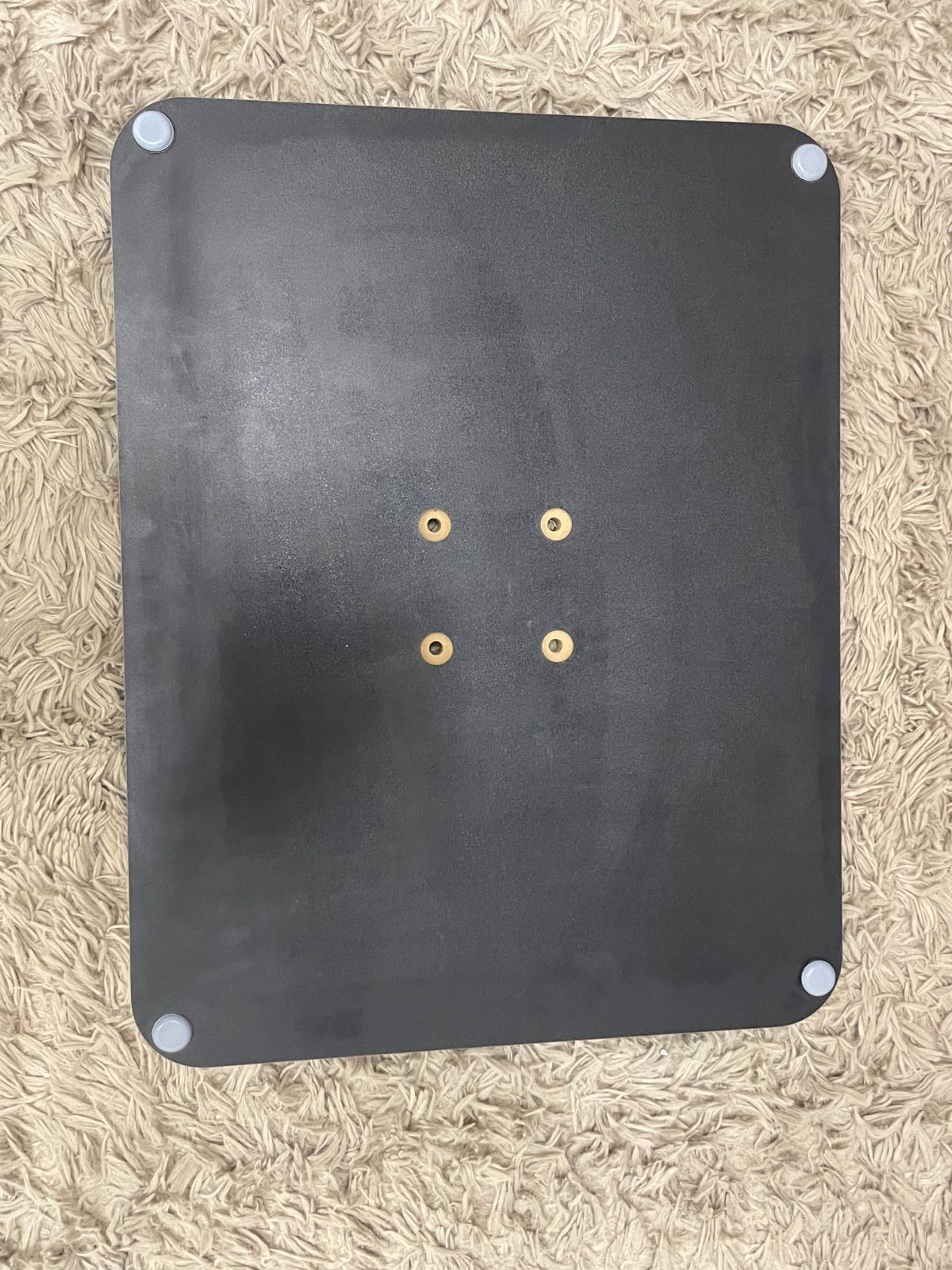 SHUNOVO 無段階 昇降式テーブル 120 80cm ガス圧 PVC化粧繊維板 ダークブラウン 天板裏キズあり ダイニングテーブル MARWIL-DEMENAGEMENTS_CH