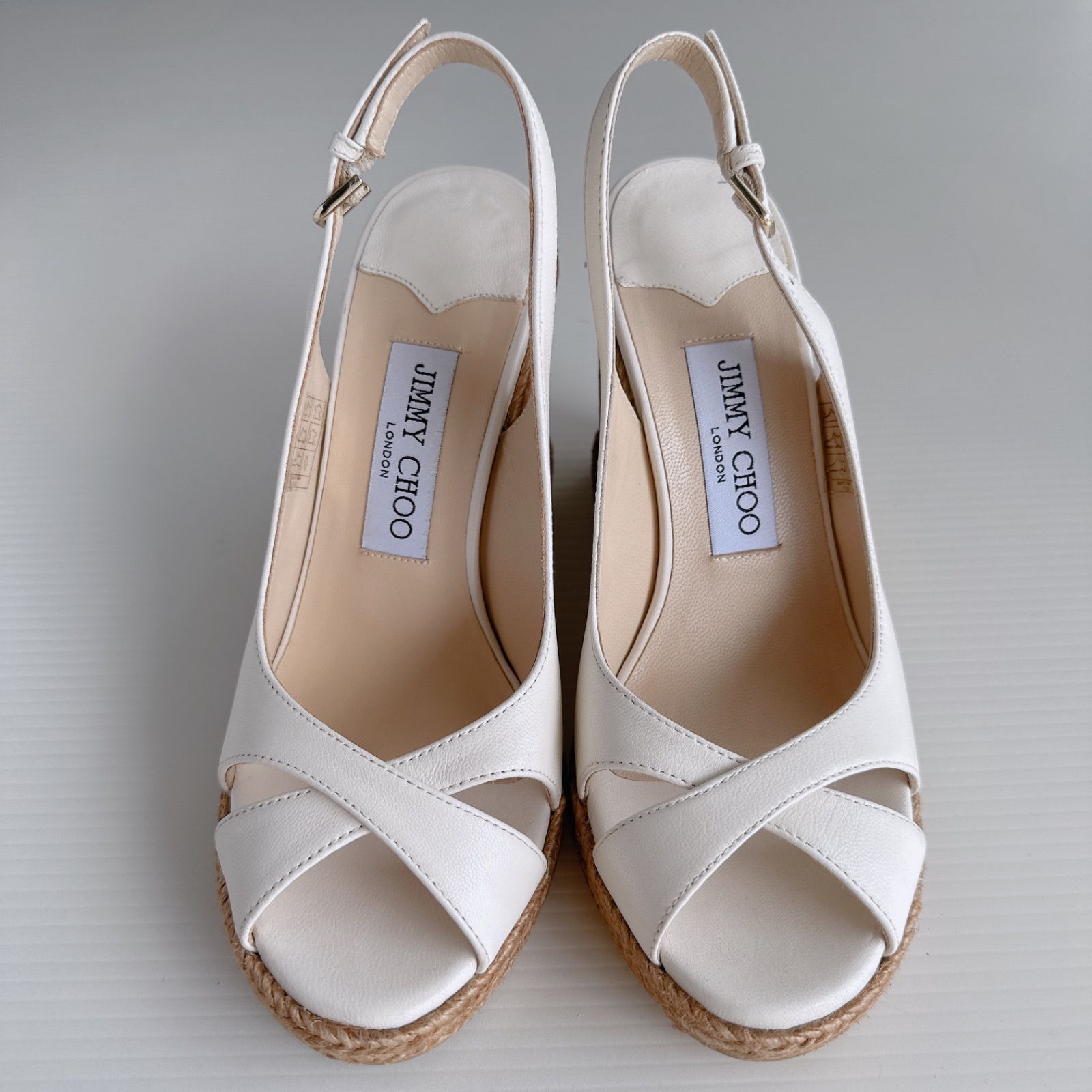JIMMY CHOO AMELY 105 ジミーチュウ ウェッジソール エスパドリーユ 