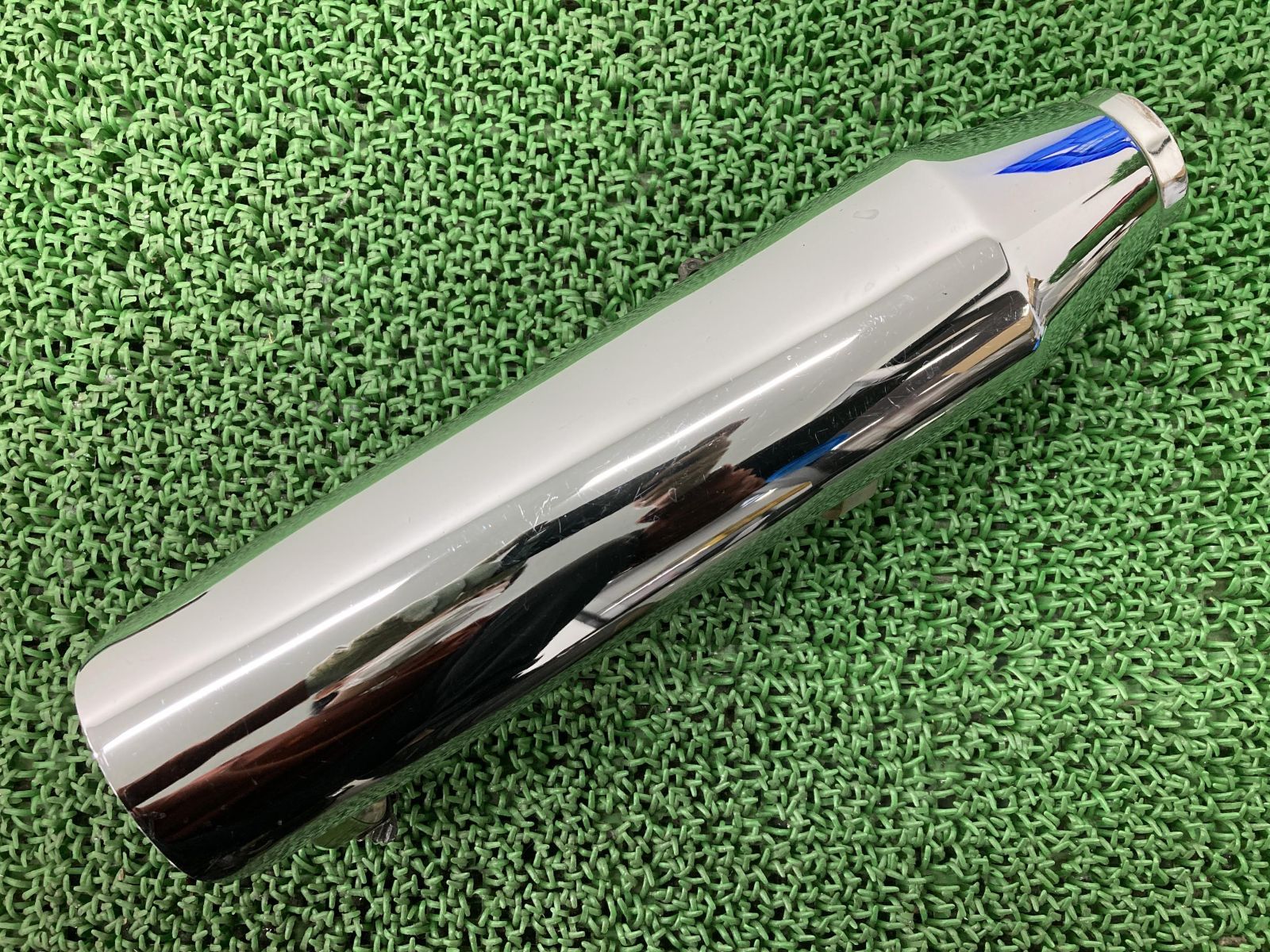 スポーツスター マフラーヒートガード 片側 ハーレー 純正 中古 バイク 部品 サイレンサーカバー ヒートシールド 曲がり無し 車検 Genuine