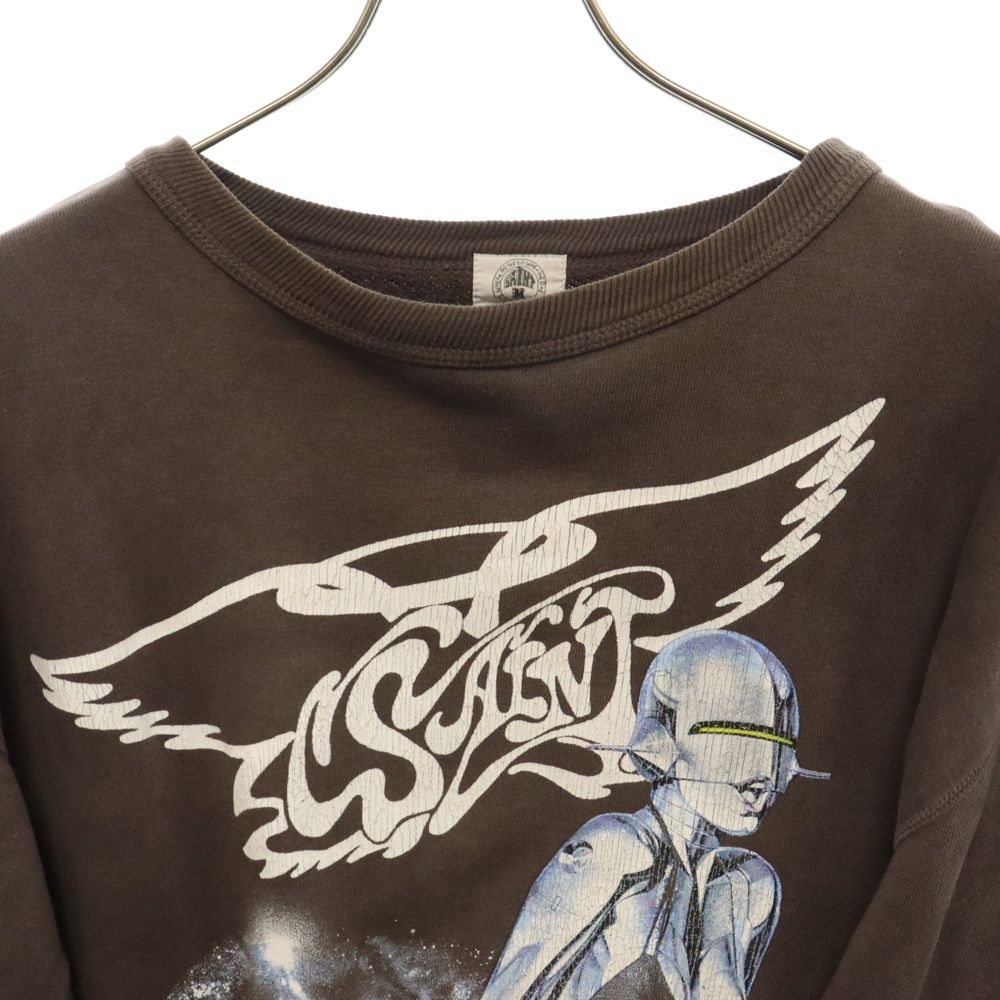 SAINT MICHAEL (セントマイケル) 22SS SORAYAMA SEXY ROBOT SWEAT CREW 空山基 セクシーロボットプリント  ヴィンテージ加工クルーネックスウェットトレーナー SM-S22-0000-074 - メルカリ