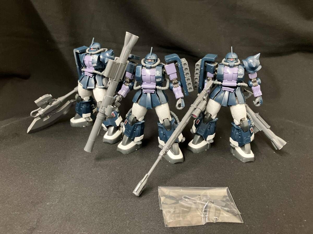 プラモデル HGザク黒い三連星3体セット