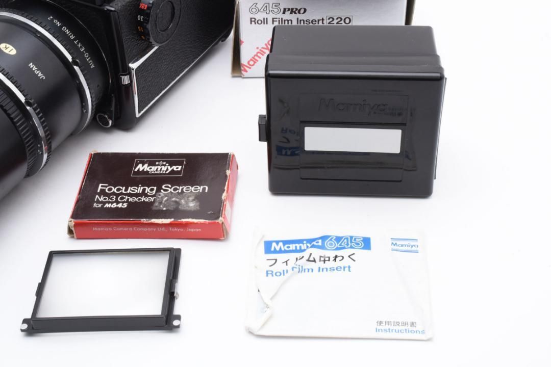  マミヤM 645 mmf 4プリズムファインダー 1054 大判 中判カメラ(フィルム) フィルムカメラ