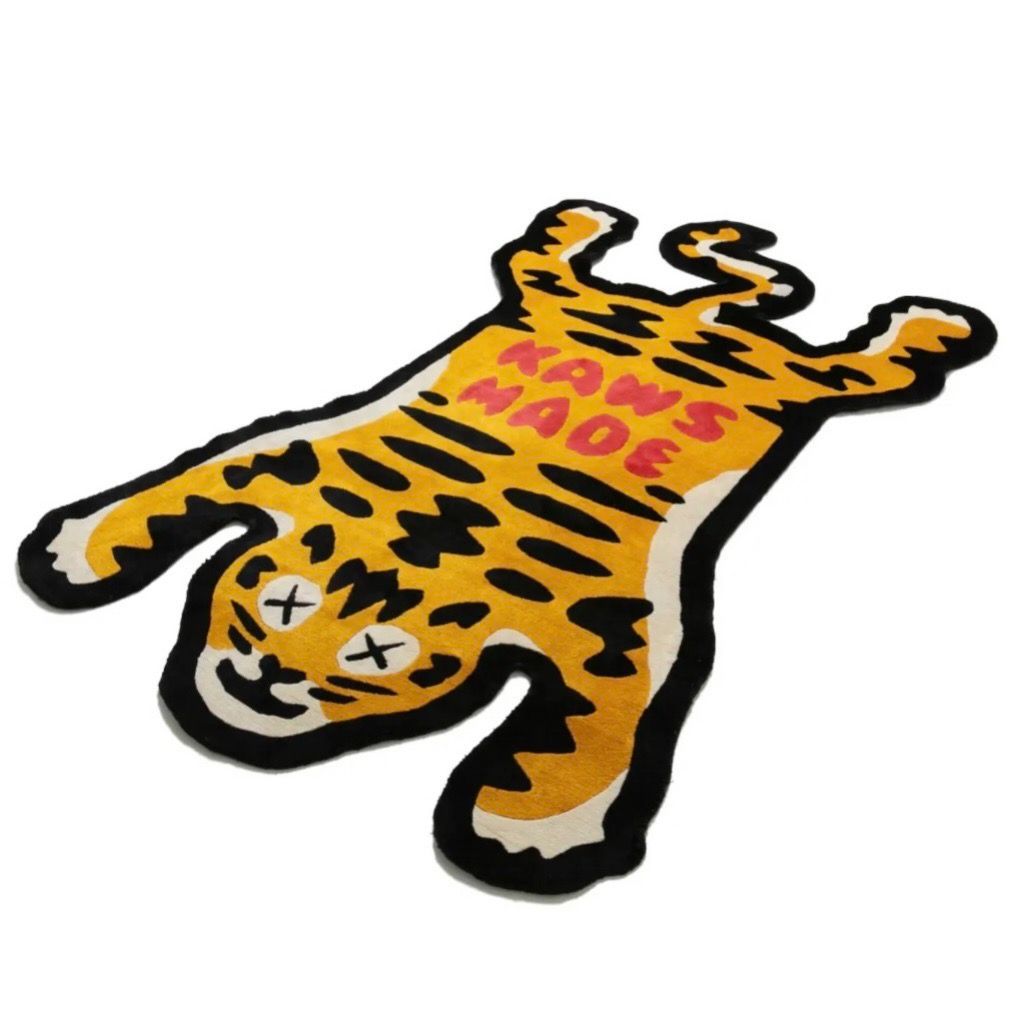 当季大流行 40×60 【新品未使用】HUMAN MADE KAWS タイガー TIGER RUG 
