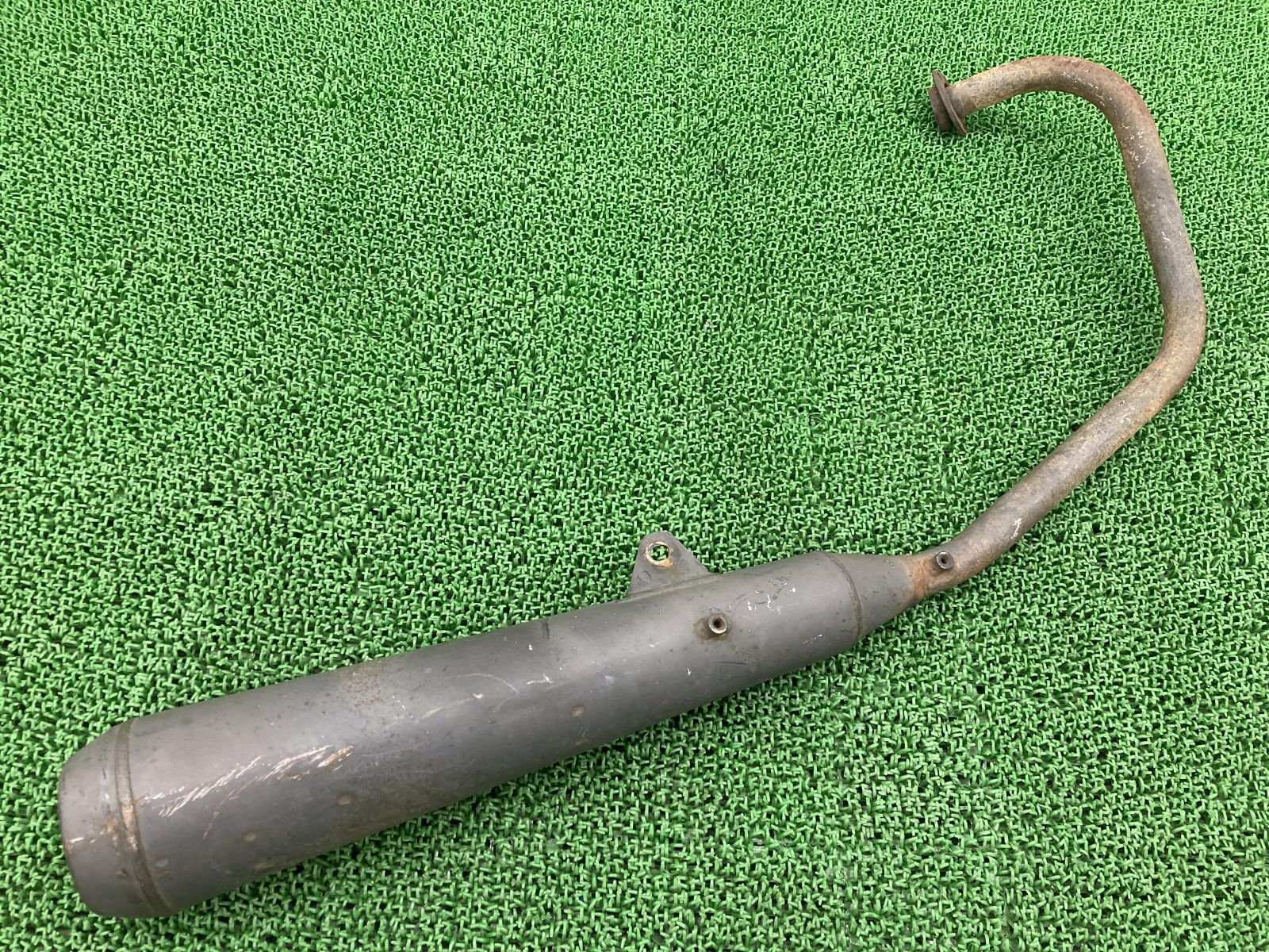エイプ50 マフラー GEY K1 ホンダ 純正 中古 バイク 部品 AC16 APE50 ノーマル 凹み無し 車検 Genuine